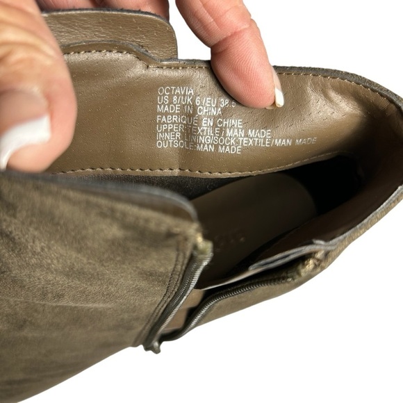 Shoe Dazzle Suede Heeled Booties Womans 8 - Picture 13 of 13